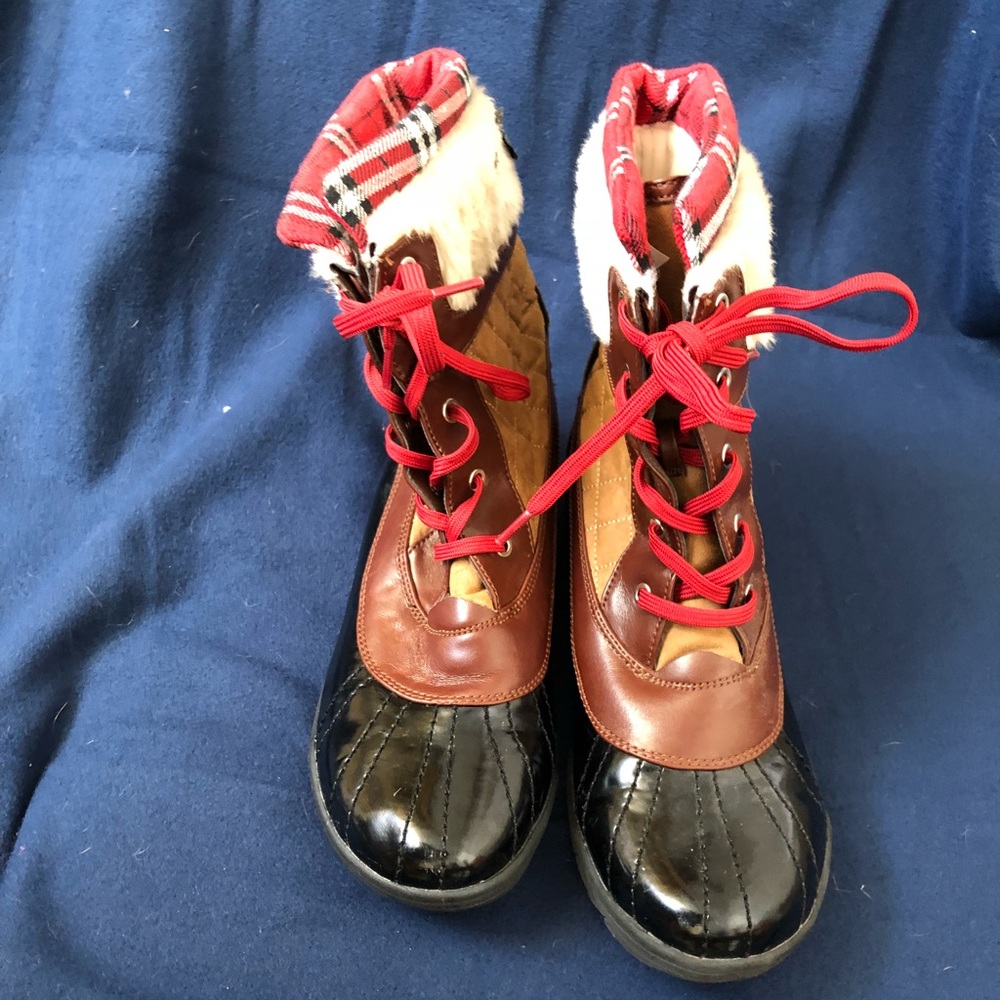 Plaid Winter Boots